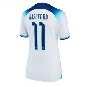 Engleska Marcus Rashford #11 Domaci Dres za Ženska SP 2022 Kratak Rukavima